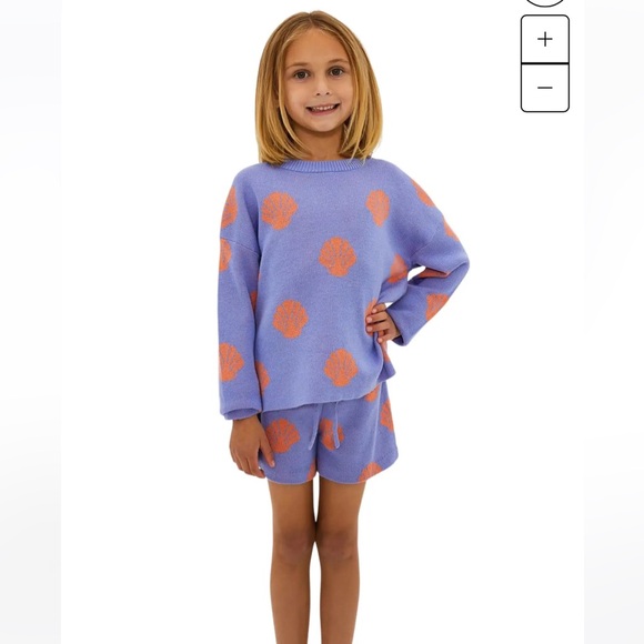 Beach Riot NWT sweater/shorts set; Sz 5/6 7/8; matching mom...